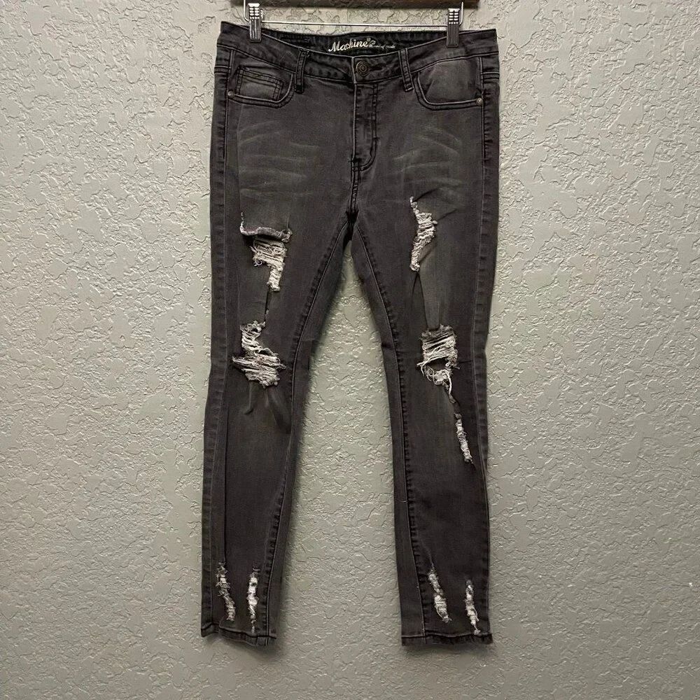 Machine Ripped Jeans